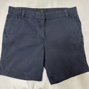 J. Crew chinos‎ shorts navy blue ladies size 8